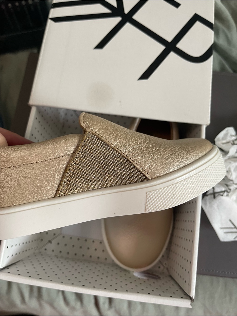 Freshly Picked Platinum Slip-On Sneaker